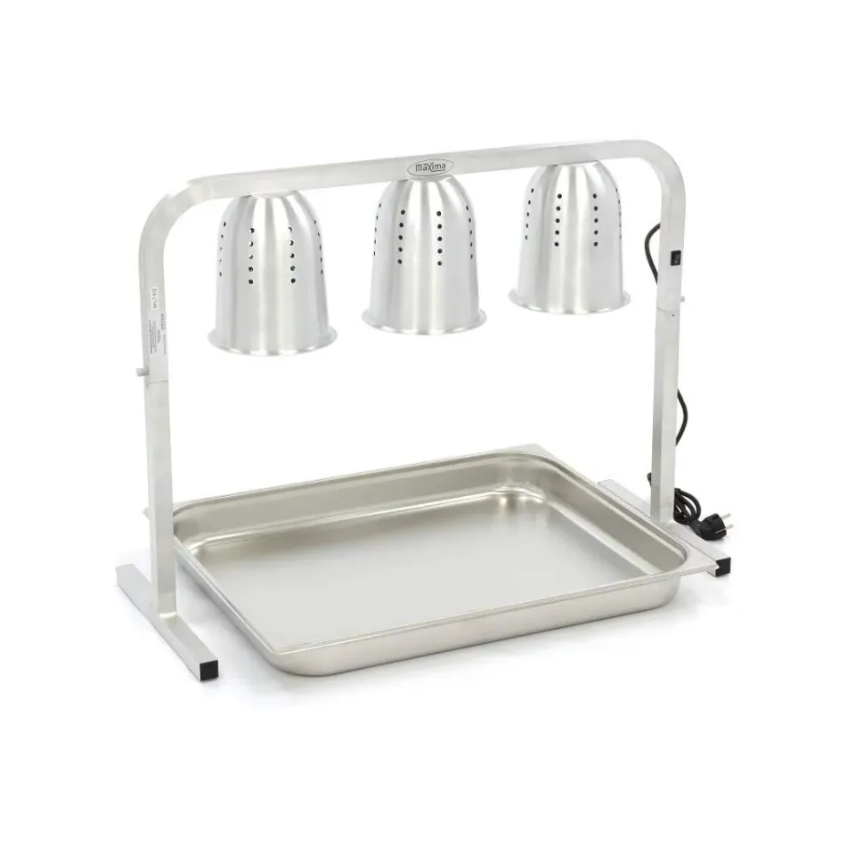 Maxima Lampada Riscaldante 3 Luci con Vasca GN 825W