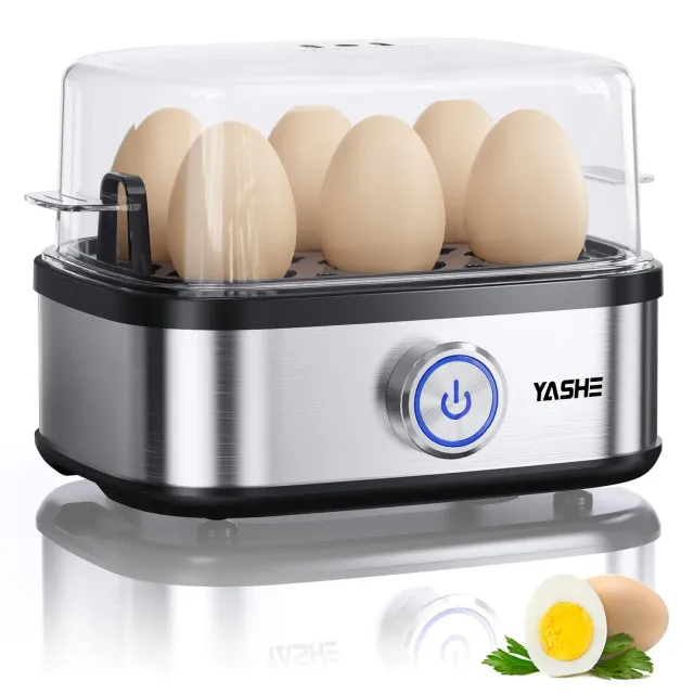 Yashe Cuociuova Elettrico 6 Uova 400W con Accessori