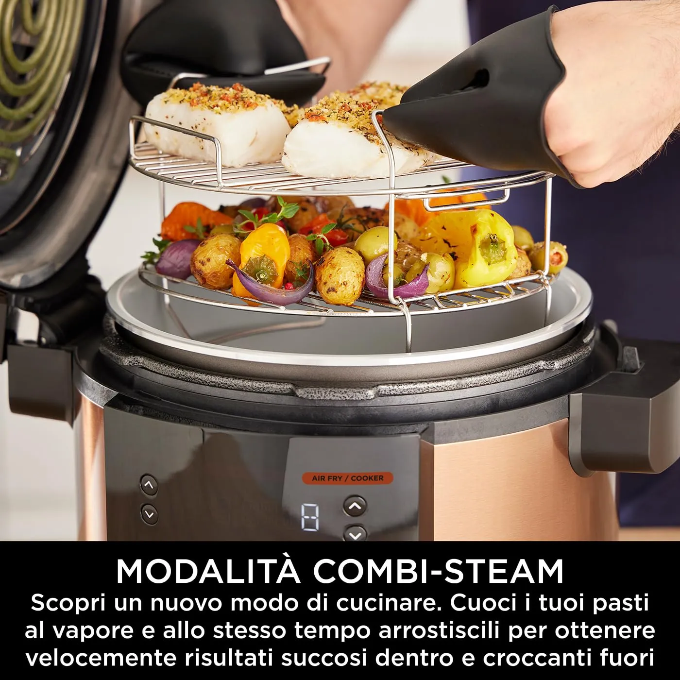 Ninja Foodi MAX OL650EUCP Multicooker 7,5L 12 Funzioni Rame