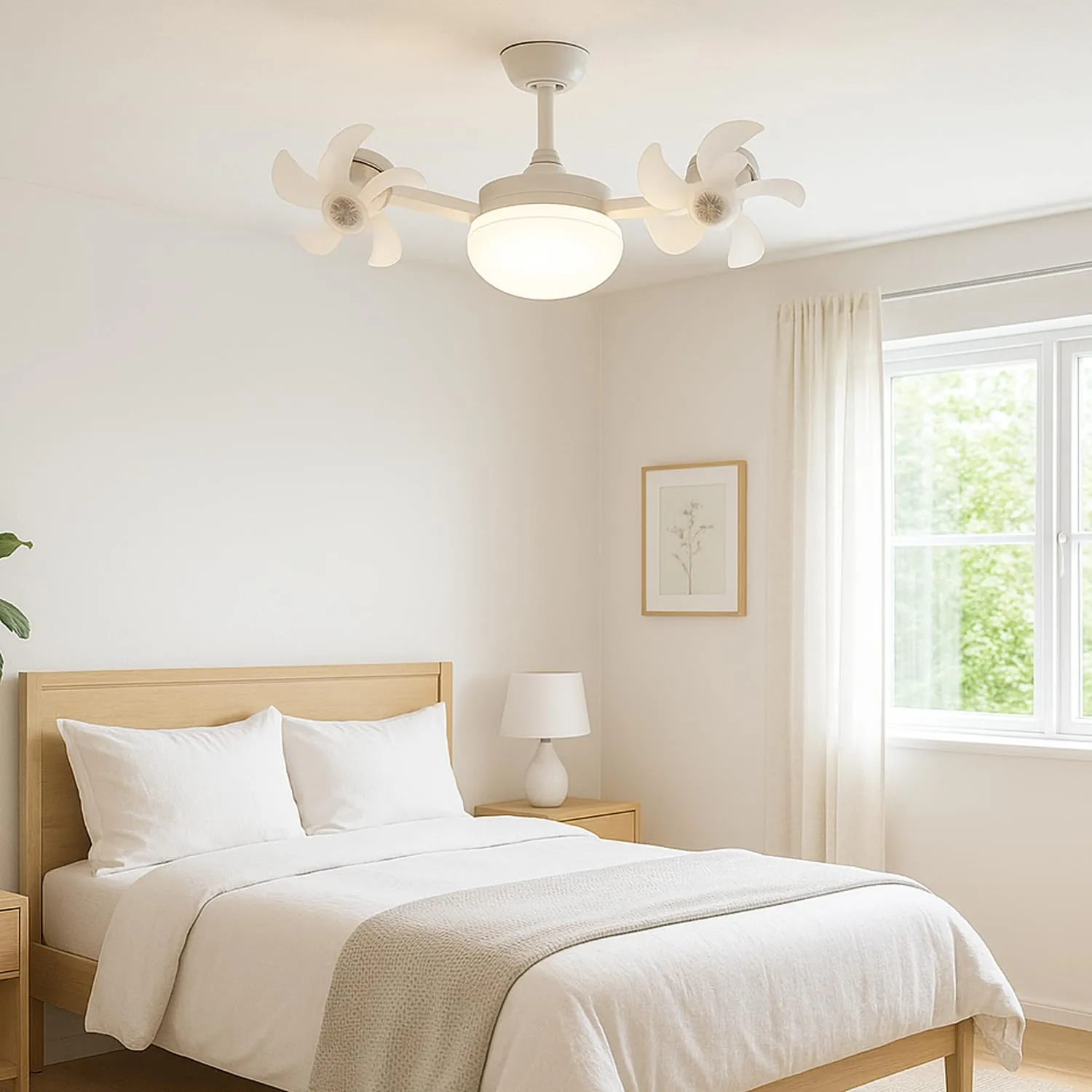 Beper P206VEN612 ventilatore da soffitto con luce e telecomando