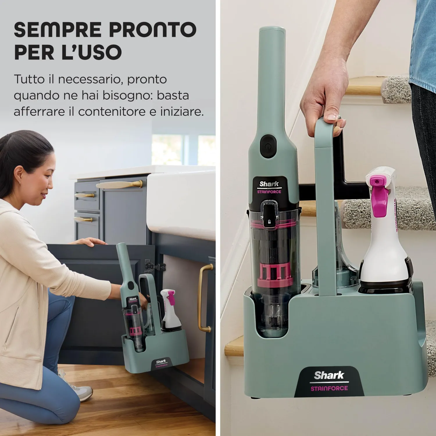 Shark StainForce HX100EUCP smacchiatore senza filo bundle