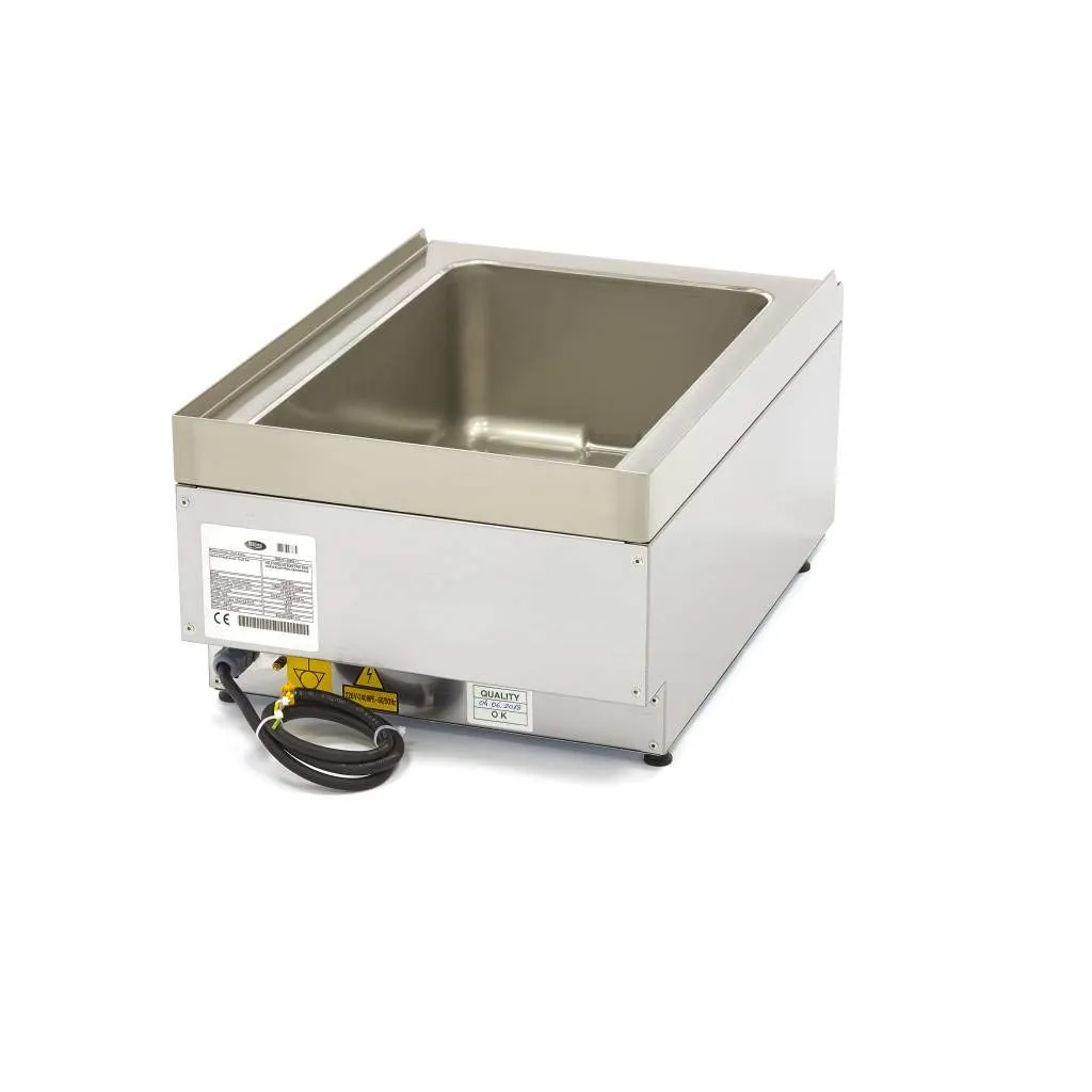 Maxima bagnomaria elettrico 1/1 GN 1500 W con scarico