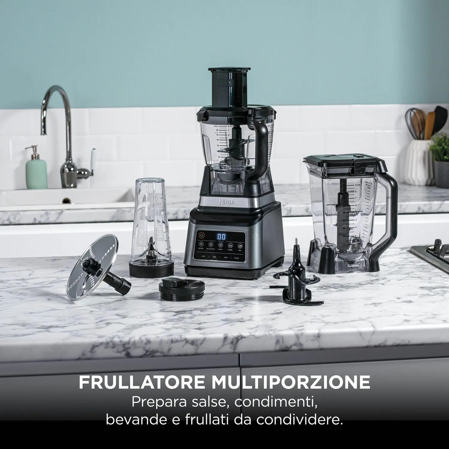 Ninja BN800EU Robot da Cucina 3 in 1 1200W 1,8L