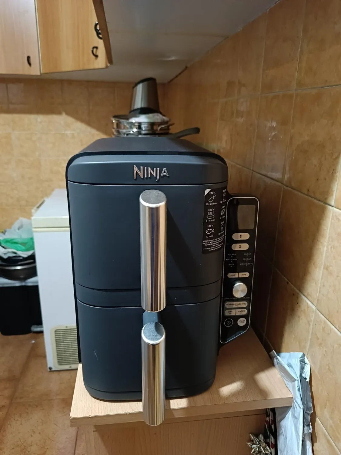 Ninja Double Stack Friggitrice Aria 7,6L Nera 6 Funzioni