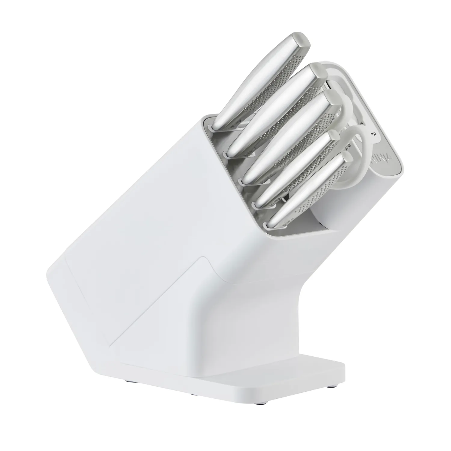 Ninja StaySharp set 6 coltelli cucina ceppo bianco affilatore