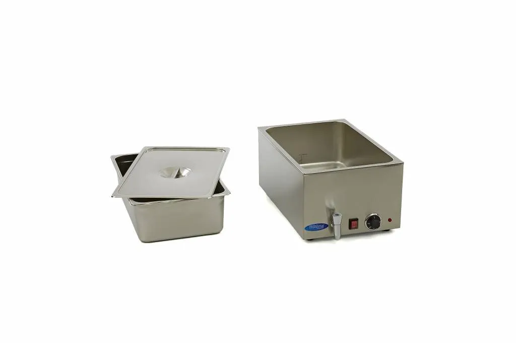 Maxima 09300009 bagnomaria 33,8 con rubinetto GN 1/1