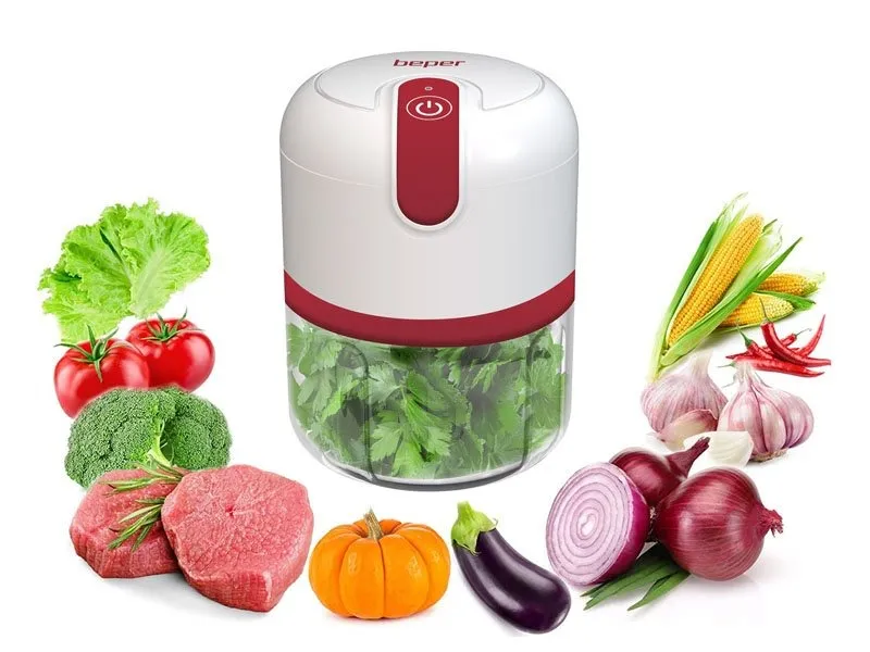 Beper P102ROB050 tritatutto ricaricabile USB 250 ml rosso