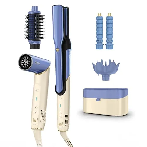 Shark Glam FlexStyle Styler 4 in 1 Azzurro