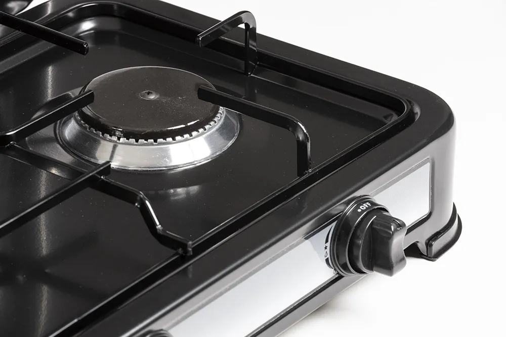 Melchioni Family Minerva 3 fornello gas 3 fuochi nero esterno