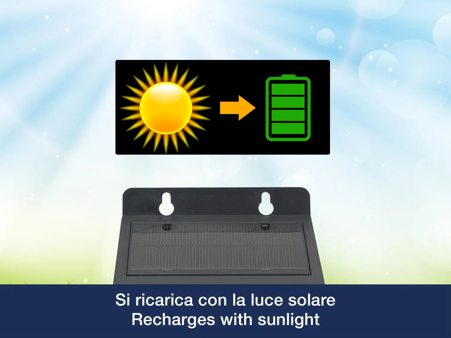 Beper P207ILO070 Lampada Solare Muro LED Sensore