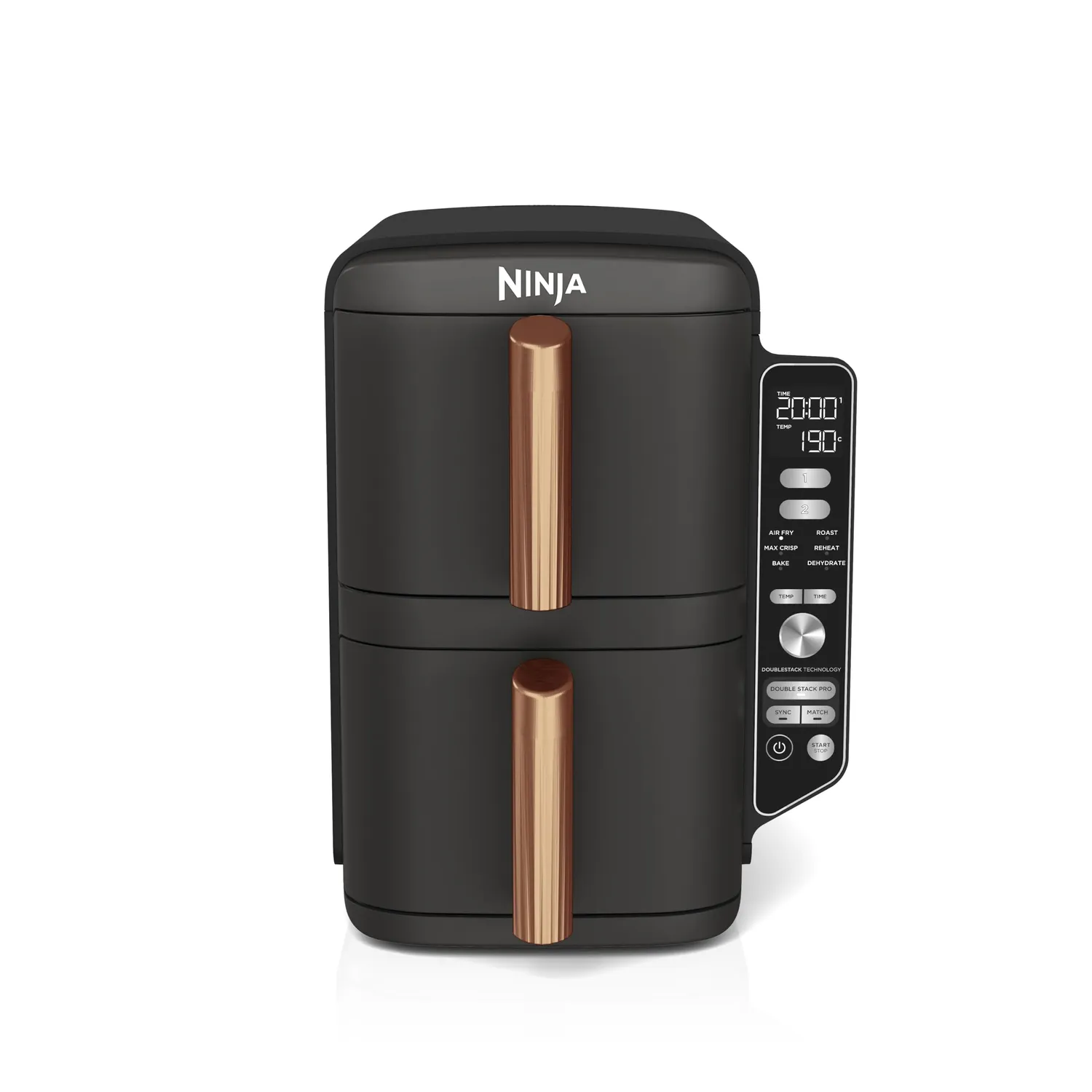Ninja Double Stack XL Friggitrice Aria 9,5L Nero Rame Pinze