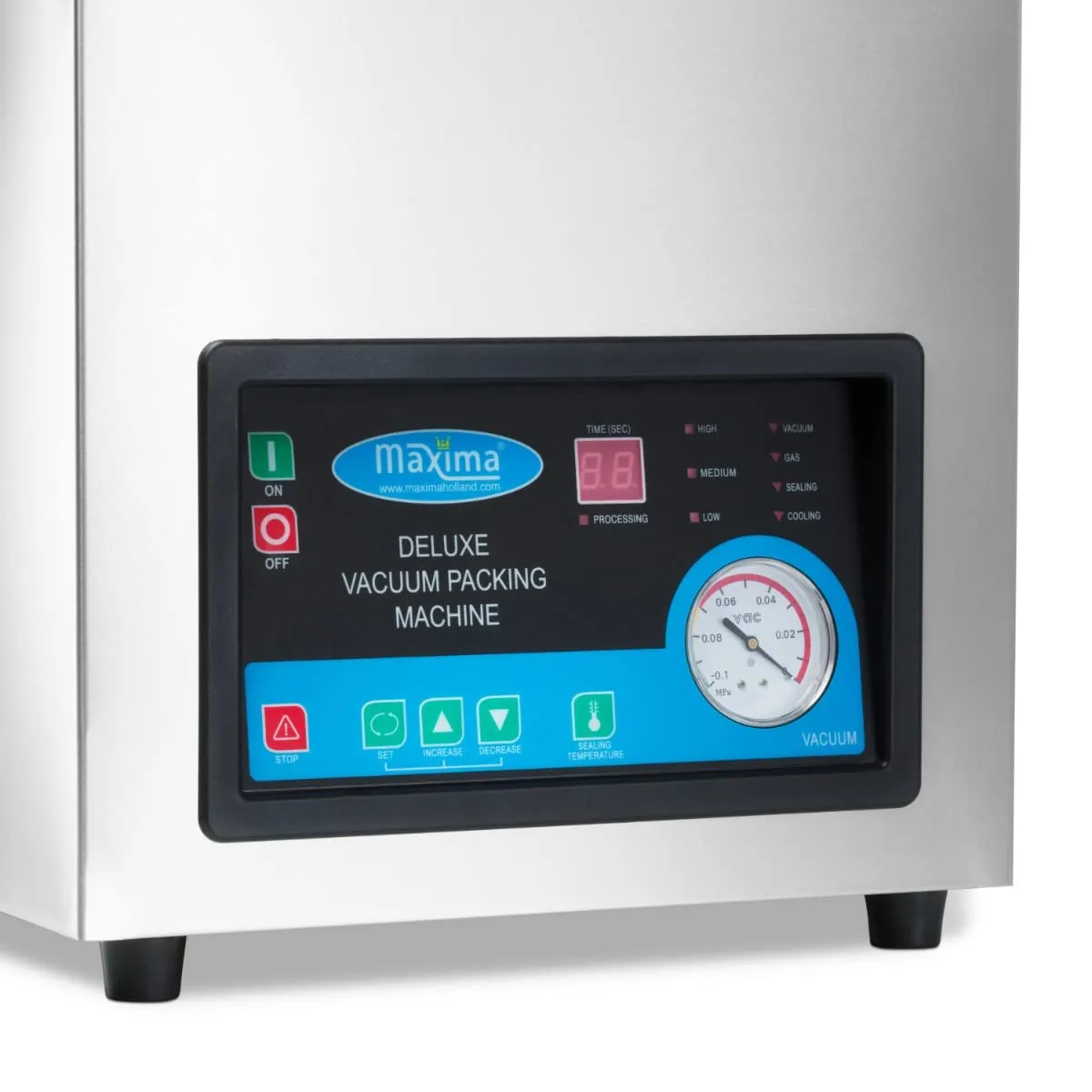Maxima macchina sottovuoto banco 260 mm 370W inox