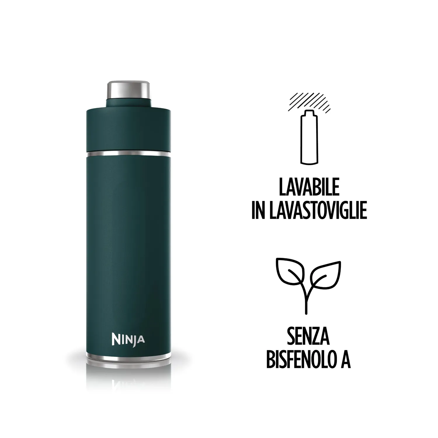 Ninja Thirsti DW2401EUUKTL borraccia termica 700 ml ottanio scuro