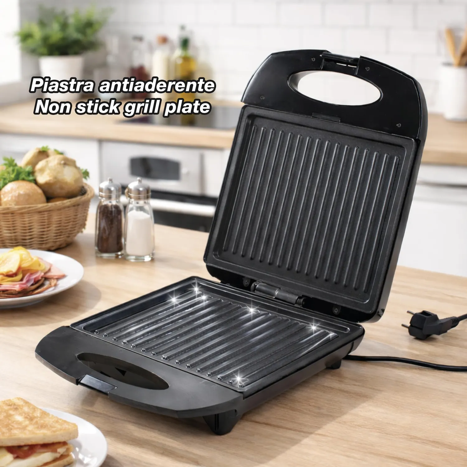 Beper Family Grill P101TOS040 tostiera 4 fette 1400W