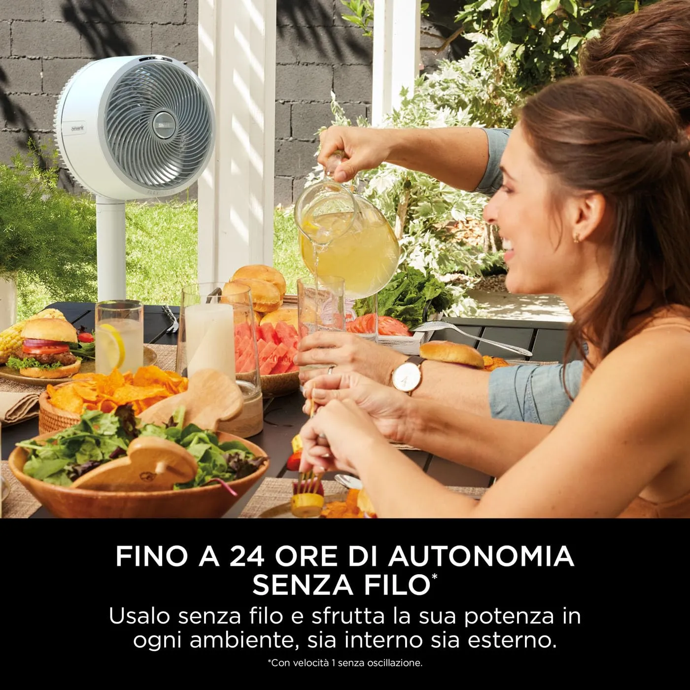 Shark FlexBreeze ventilatore con nebulizzatore bianco