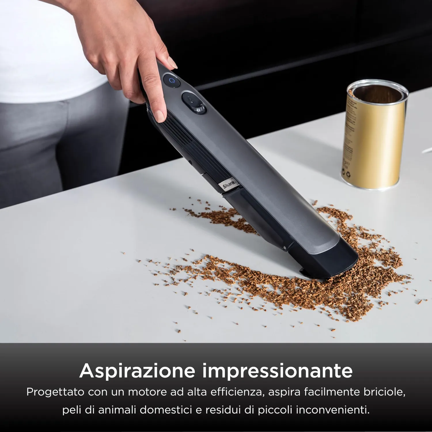 Shark WandVac 1.0 aspirabriciole grigio 8 minuti leggero