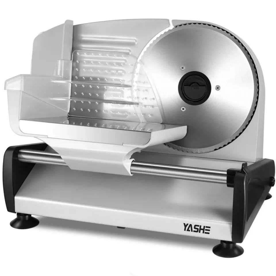 YASHE Affettatrice Elettrica 19cm 1 Lama 150W 0-15mm