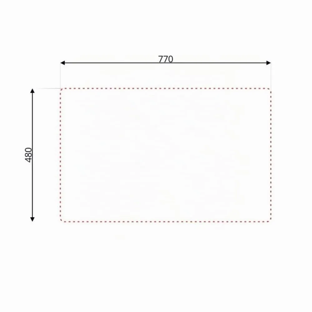 Samet lavello incasso due vasche acciaio inox 79x50 cm satinato