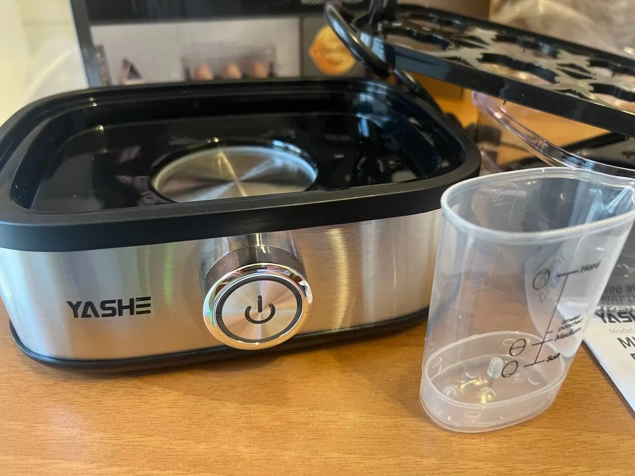 Yashe Cuociuova Elettrico 6 Uova 400W con Accessori