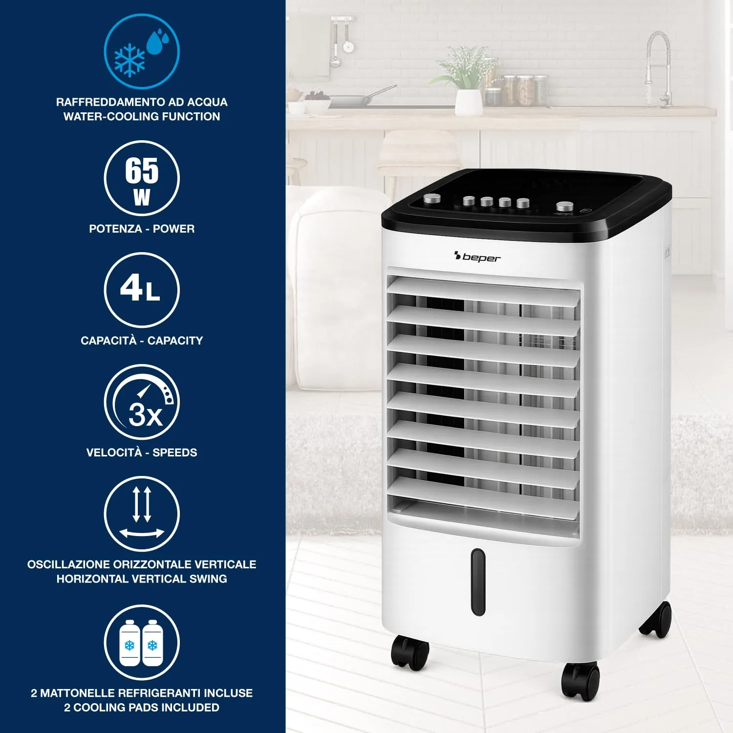 Beper Polar Jet P206RAF301 raffrescatore 4L 65W