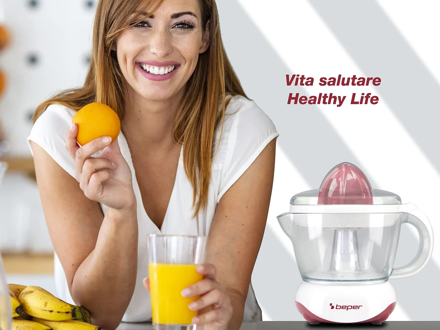Beper BP.101H spremiagrumi elettrico 700 ml rosso