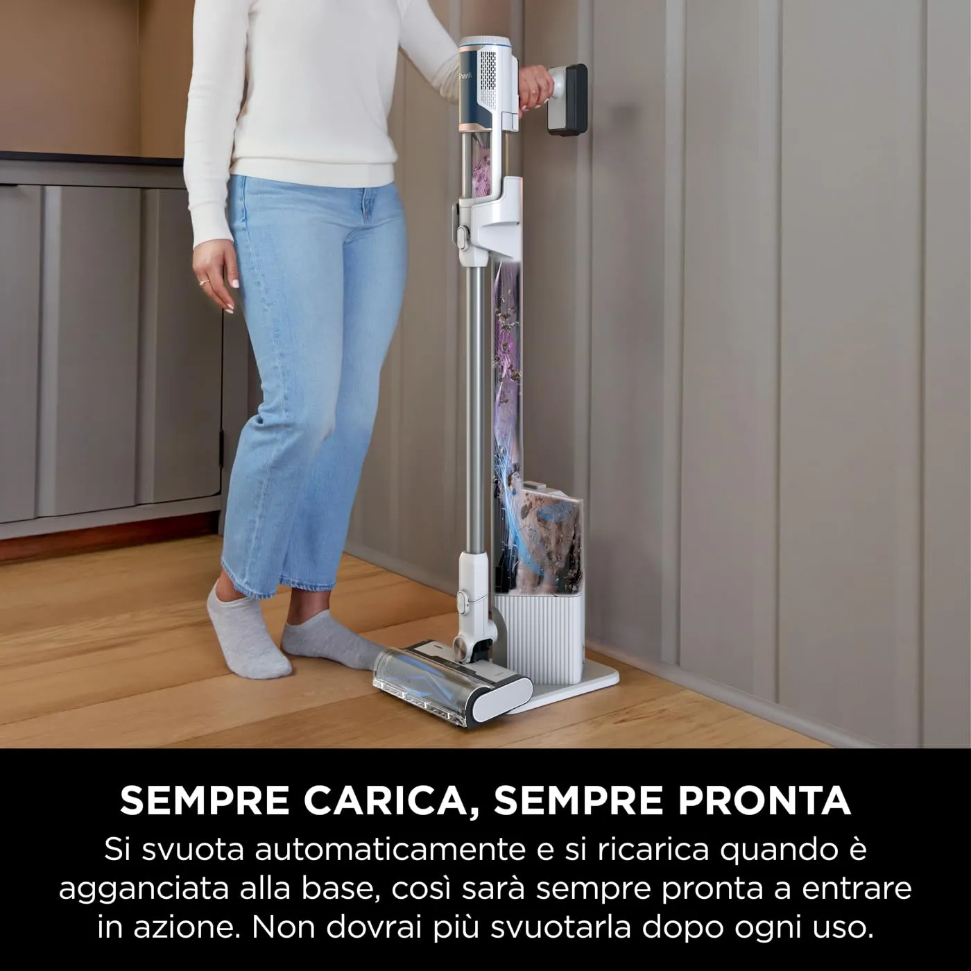 Shark Clean & Empty Aspirapolvere Senza Filo base auto