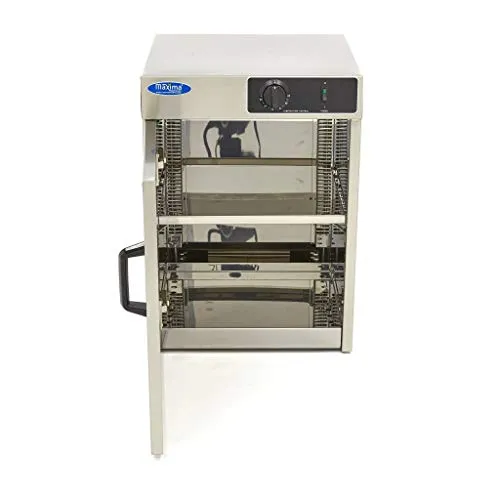 Maxima scaldapiatti 30 piatti Ø 32 cm armadio inox 2 ante