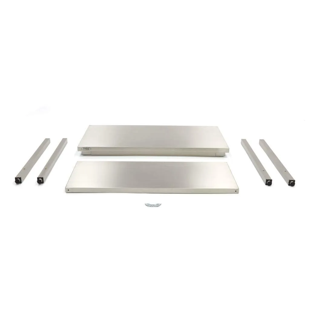 Maxima Deluxe Tavolo Lavoro Inox con Ripiano Montaggio 10'