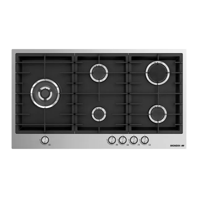 Mondin Da Vinci TZ905VPGL piano cottura gas 90 cm nero