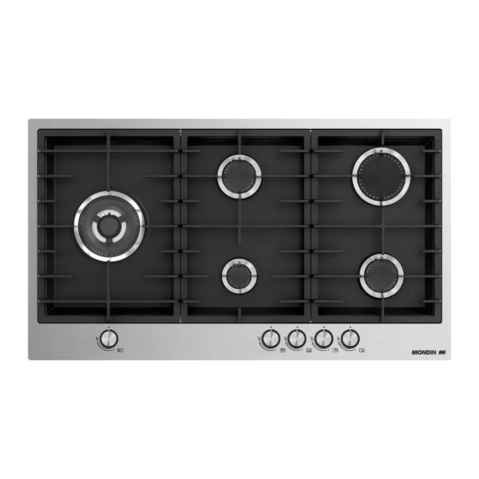 Mondin Da Vinci TZ905VPGL piano cottura gas 90 cm nero