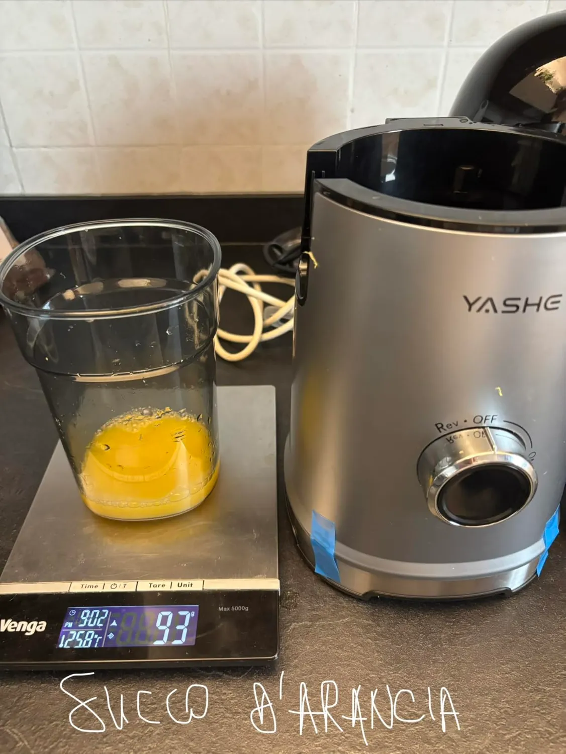 Yashe Estrattore Succo Freddo 600W Bocca 152mm 3-in-1