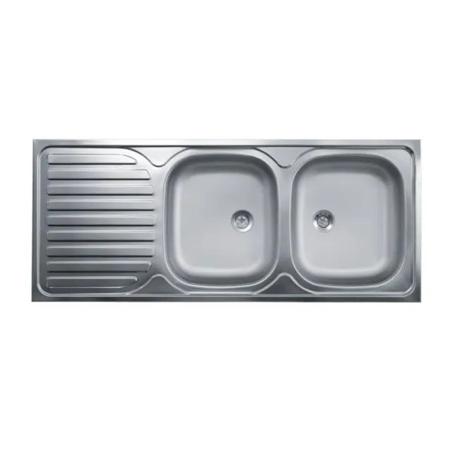 Samet 50 Series SA127 Lavello 2 Vasche 120x50 Sgocciolatoio Sx