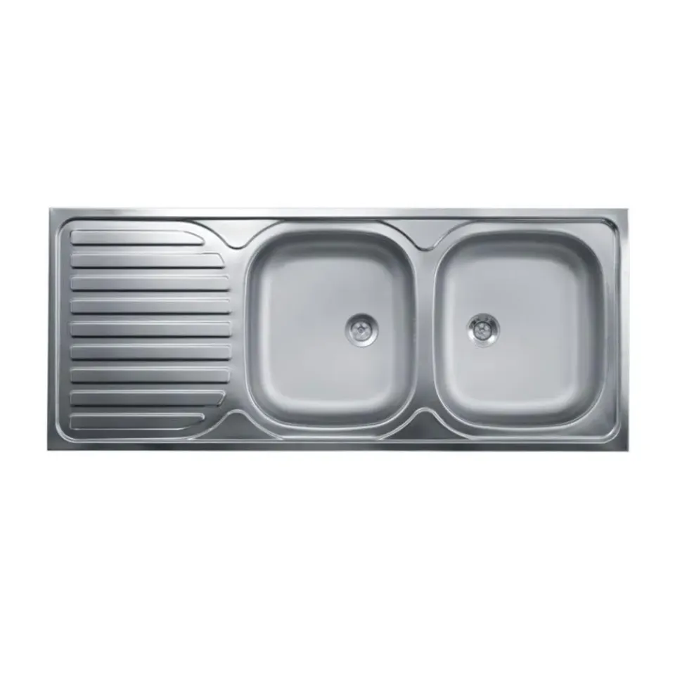Samet 50 Series SA127 Lavello 2 Vasche 120x50 Sgocciolatoio Sx