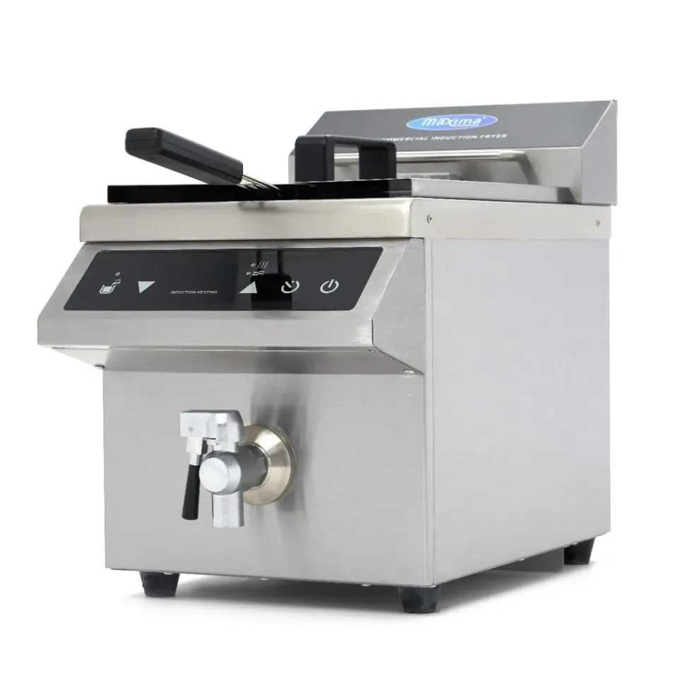 Pizza Maxima friggitrice induzione 8L 1 cestello scarico