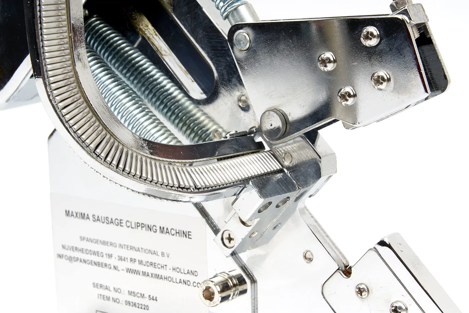 Maxima Salsicce Clipper Manuale Acciaio Pressione Regolabile