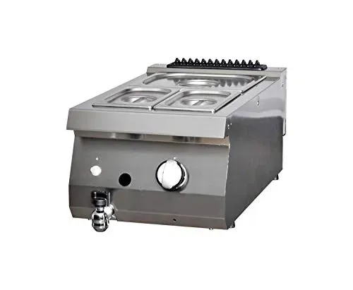 Maxima bagnomaria a gas singolo 1/1 GN con scarico