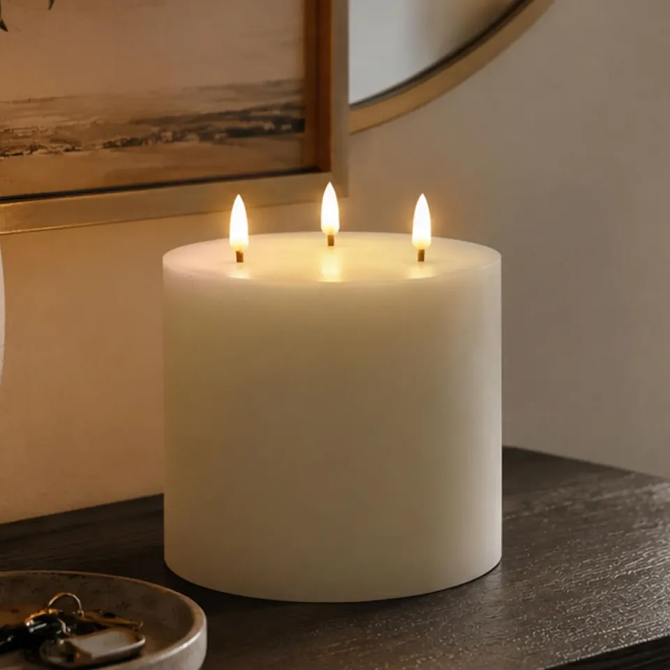 Beper Tria P207ILI600 candela LED vera cera 15 cm