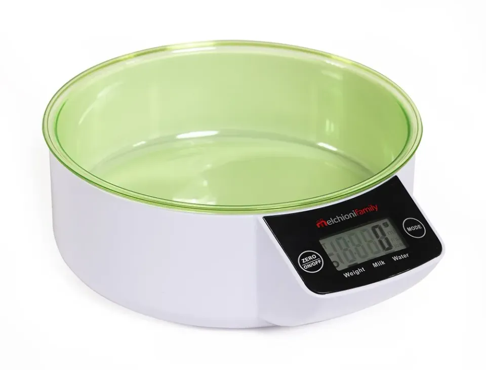 Melchioni Family Allegra WV bilancia cucina 5 kg bianco verde