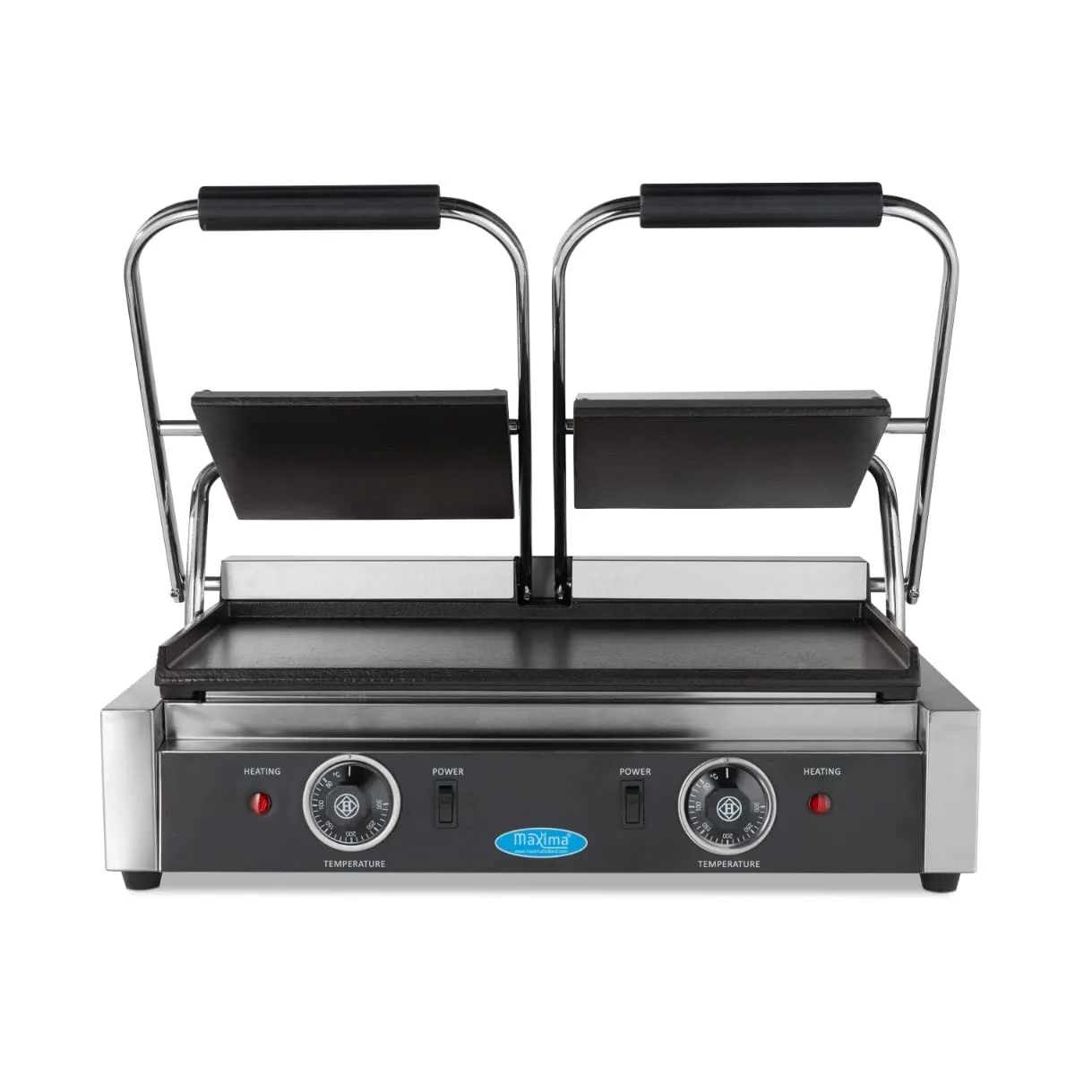 Pizza Maxima Gastro Griglia a Contatto Doppia Liscia 2x22 cm