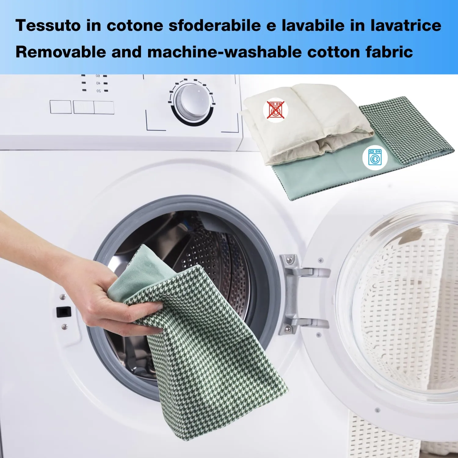 Beper Cuscino Termico Noccioli Ciliegia Lavanda Cotone
