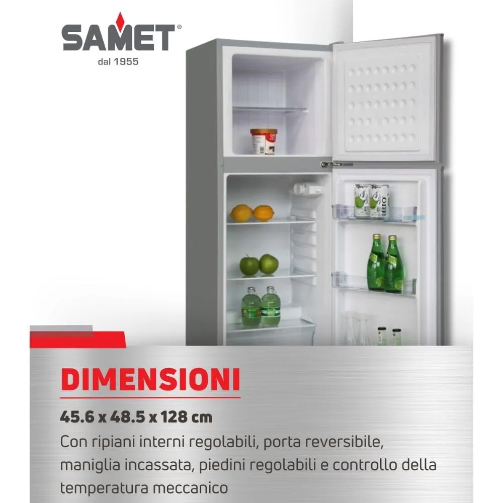 Samet Onice 138 frigorifero doppia porta inox 140 L