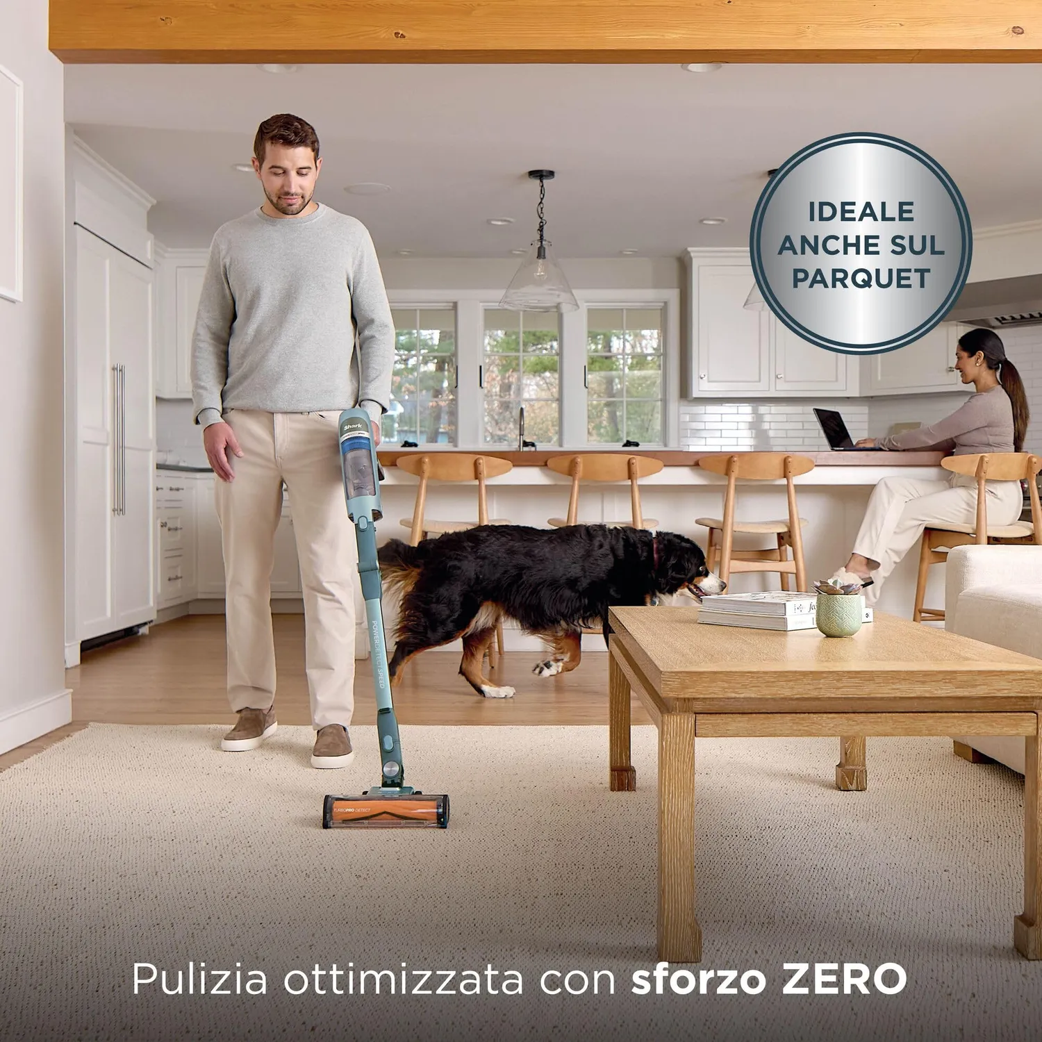 Shark PowerDetect Speed Pet Pro Clean & Empty grigio salvia