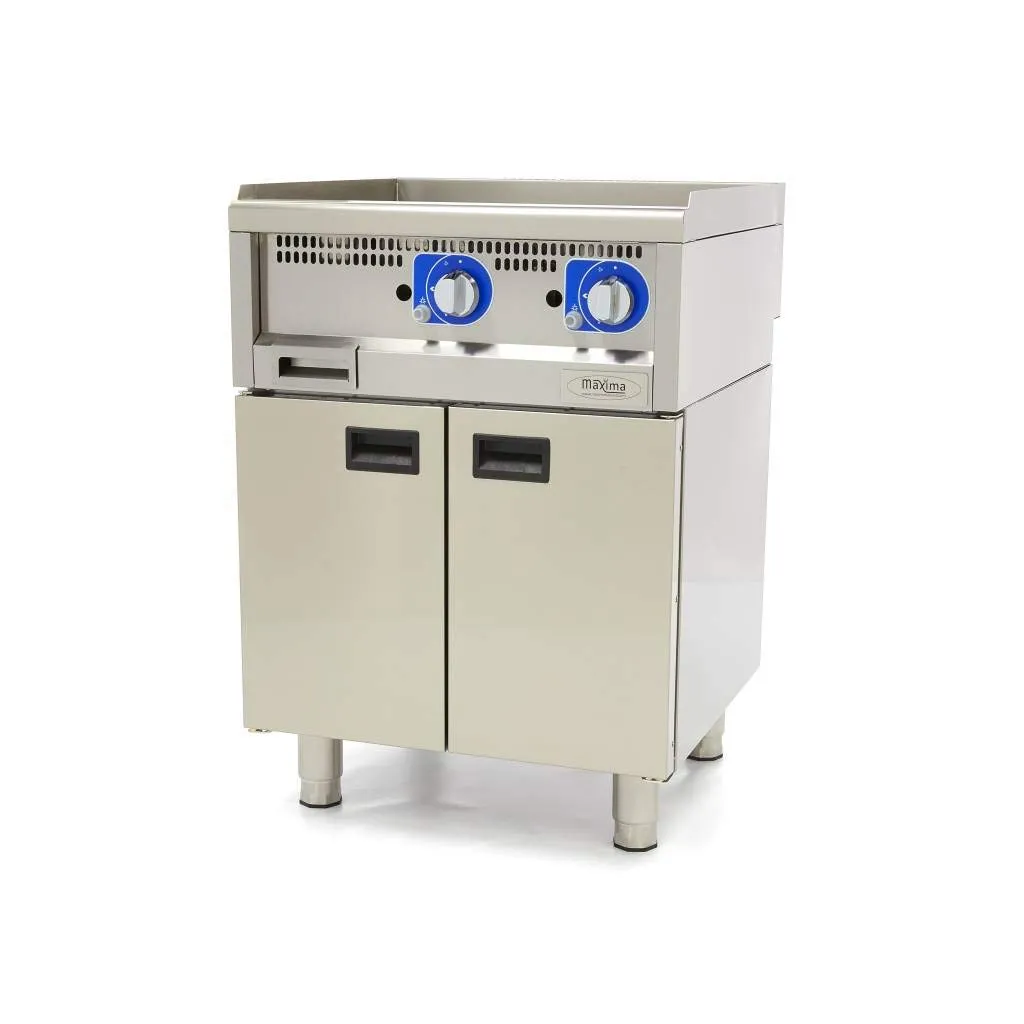 Maxima fry top gas piastra liscia 60x60 cm 5 kW