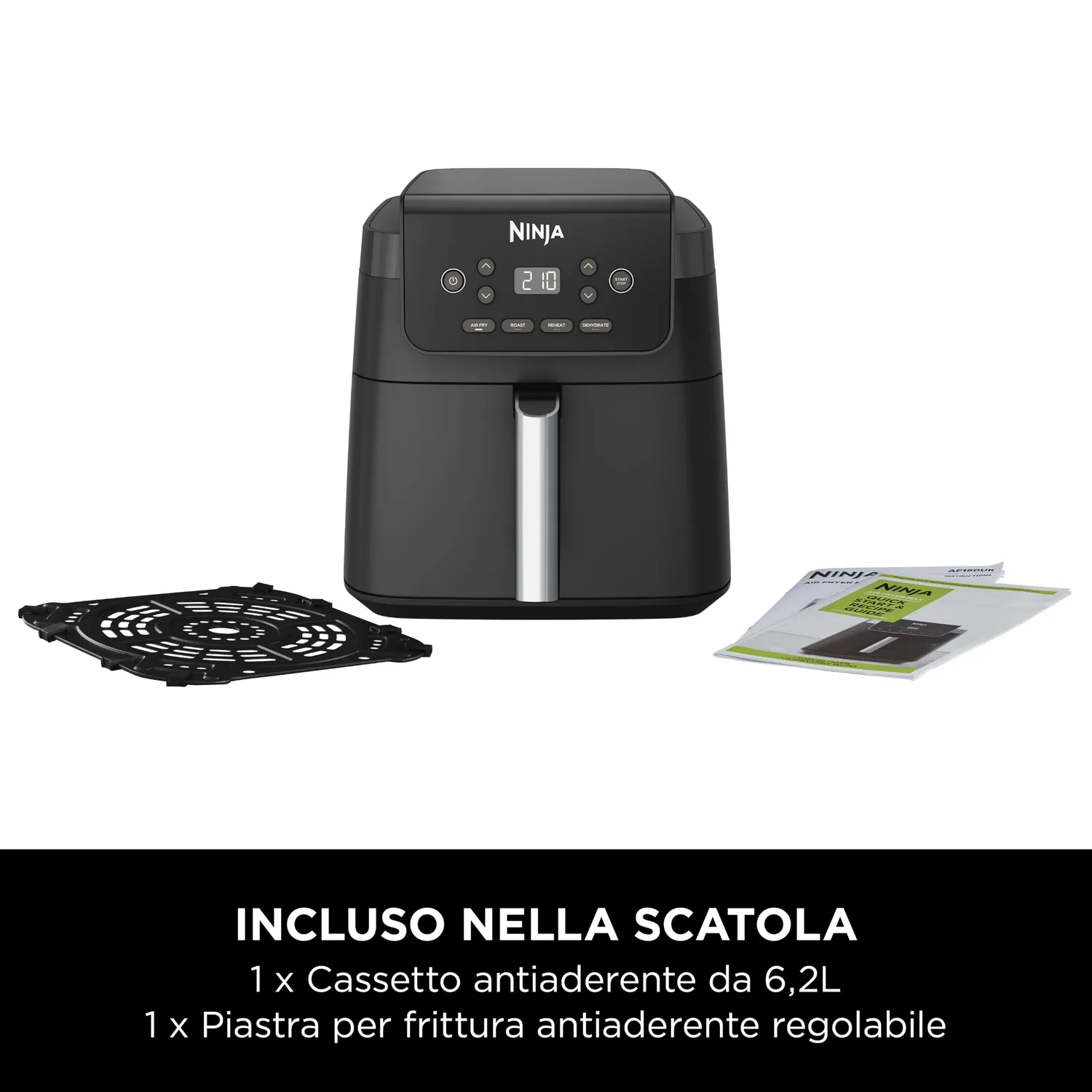 Ninja friggitrice ad aria 6,2L senza olio familiare