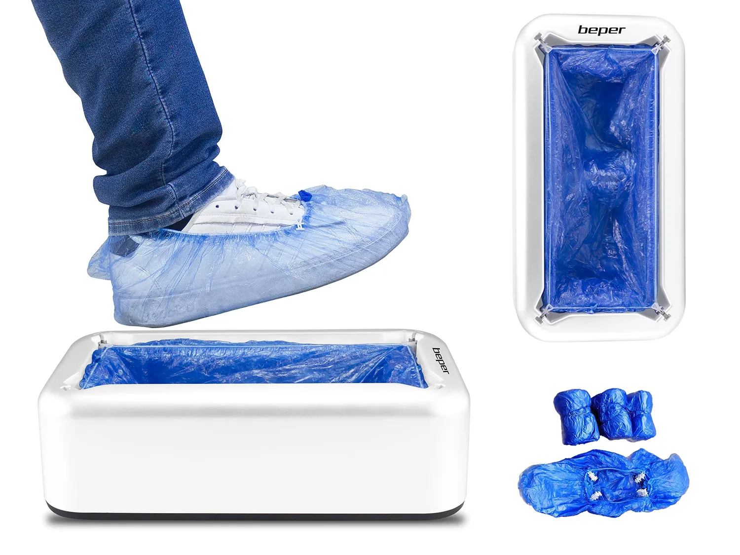 BEPER C206UTI002 Copriscarpe Monouso Set 100 Pezzi Impermeabili