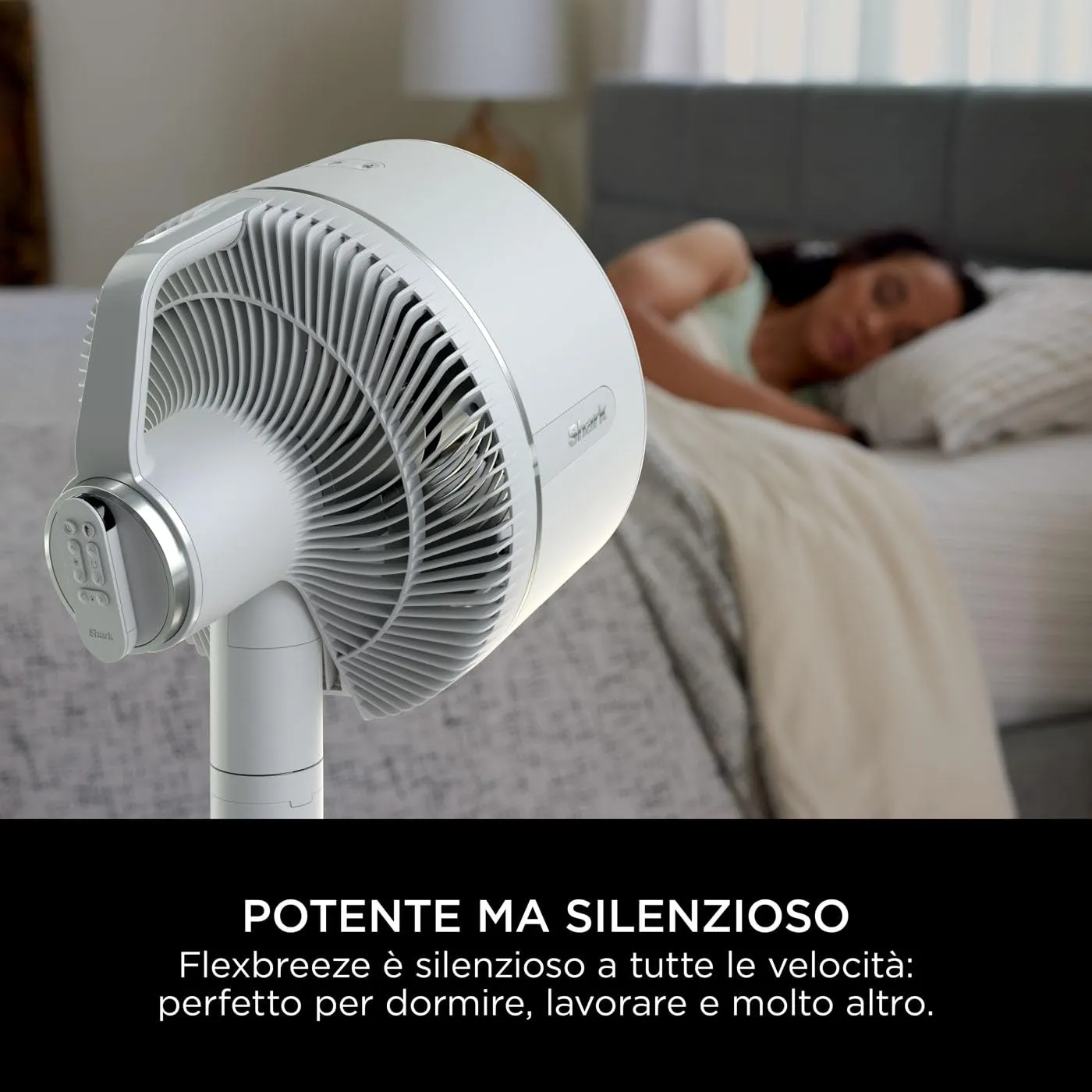 Shark FlexBreeze ventilatore con nebulizzatore bianco