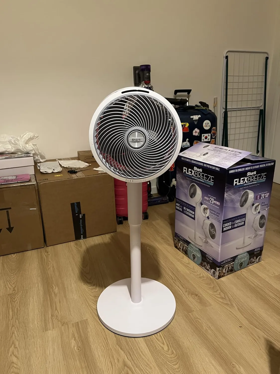 Shark FlexBreeze ventilatore con nebulizzatore bianco