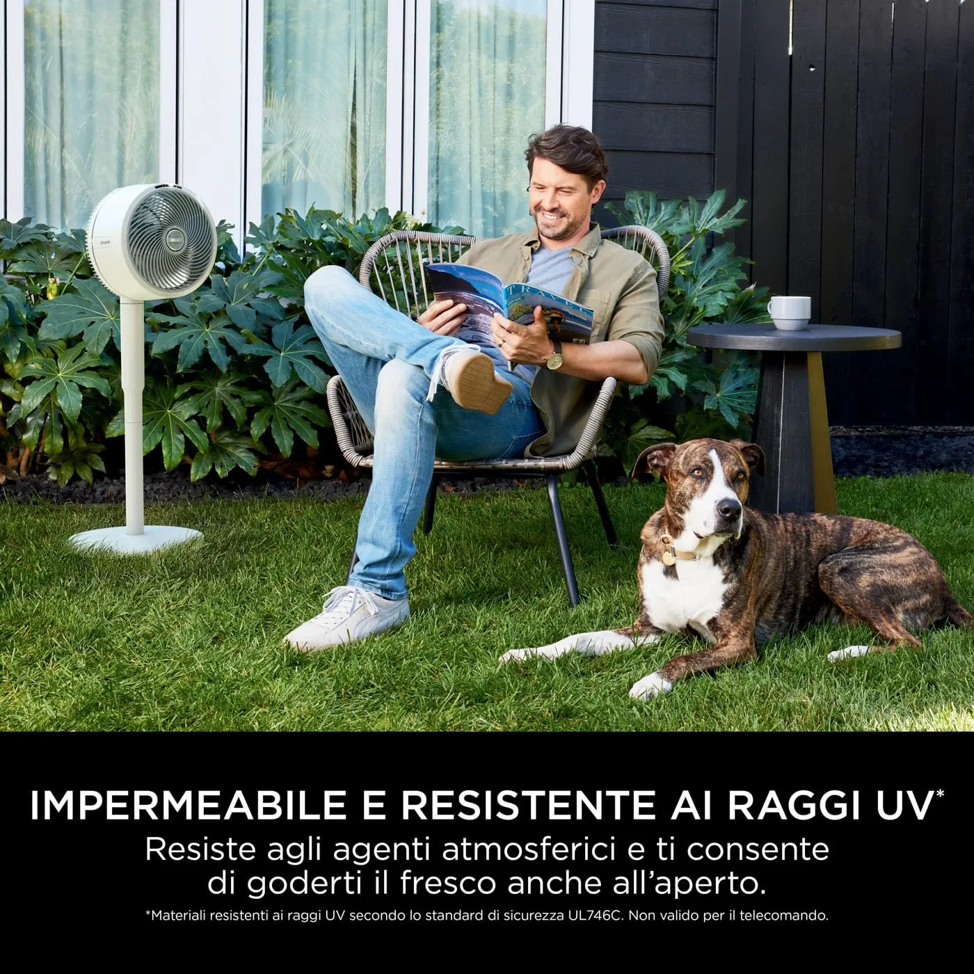 Shark FlexBreeze ventilatore con nebulizzatore bianco