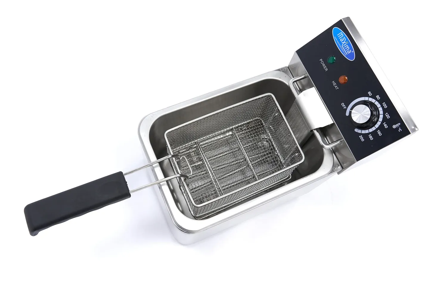 Pizza Maxima friggitrice inox 4L 1 cestello 0,8 kg