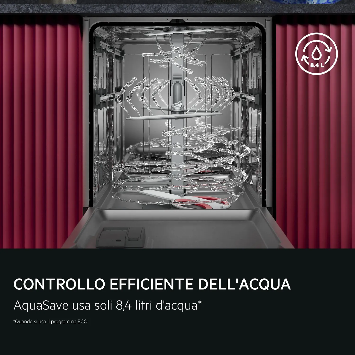 AEG GU8200A2SGM Lavastoviglie 14 Coperti Classe A 60 cm